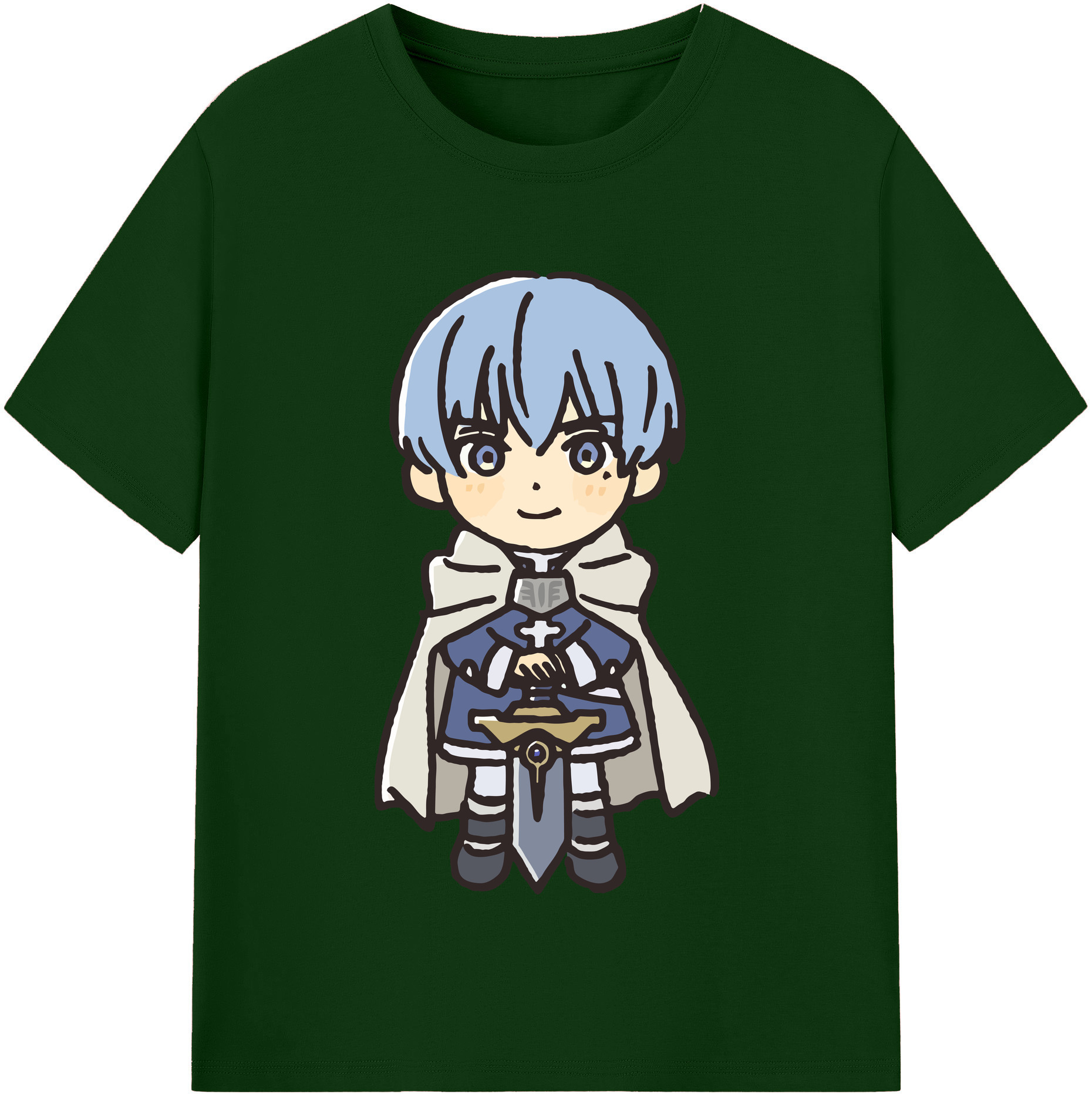 （画像用） 葬送のフリーレン Frieren 綿100％半袖Tシャツ（フロントプリント）